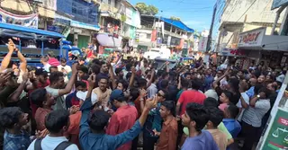 রাঙামাটিতে এনসিপির সমাবেশের পরেই ছাত্রদলের বিক্ষোভ মিছিল